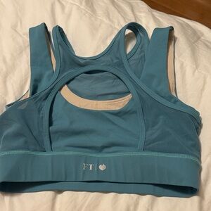 FTP FOR THE PEACH TEAL SPORTS BRA SIZE L